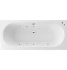 Акриловая ванна Excellent Oceana Slim WAEX.OCE17S.SOFT 170x75 см, с гидромассажем, с каркасом, со сливом-переливом