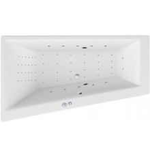 Акриловая ванна Excellent Sfera Sfera WAEX.SFL17.NANO 170x100 см, угловая, с гидромассажем, со сливом-переливом, асимметричная 170x100 L