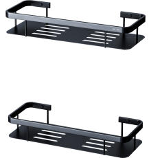 Полка AM.PM Sense L A7453222 черная, 2 шт.