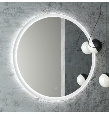 Зеркало круглое Art Max Napoli 80 белое