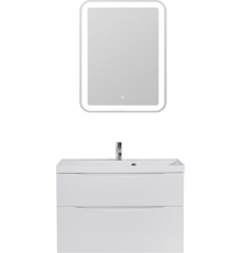 Мебель для ванной комнаты BelBagno Marino H60 bianco lucido, 90 см
