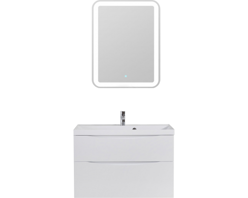 Мебель для ванной комнаты BelBagno Marino H60 bianco lucido, 90 см