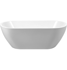 Акриловая ванна BelBagno BB70-1500-W0 150x80 см, отдельностоящая, овальная, с ножками, с донным клапаном