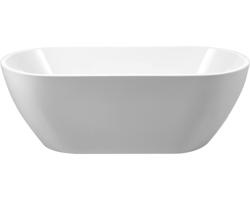 Акриловая ванна BelBagno BB70-1500-W0 150x80 см, отдельностоящая, овальная, с ножками, с донным клапаном