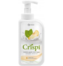 Средство для мытья посуды Grass Crispi пенка, с соком груши и экстрактом базилика, 550 мл