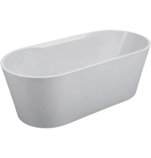 Акриловая ванна Ceruttispa MARTIGANO W 170x80 см, отдельностоящая, овальная, с ножками, со сливом-переливом