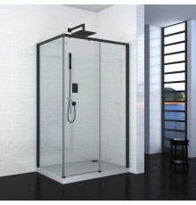 Душевой уголок Ceruttispa Vito 110B R 110х80, профиль черный