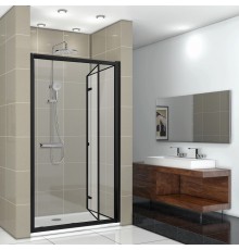 Душевая дверь в нишу Ceruttispa Bella D91B 90 см, профиль черный