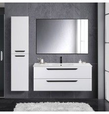 Мебель для ванной комнаты Cezares Eco Cer 120, bianco opaco, ручки черные