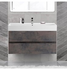 Тумба с раковиной Cezares Molveno 46 100 ossido, с раковиной Cezares CZR-MIL-100-LVB