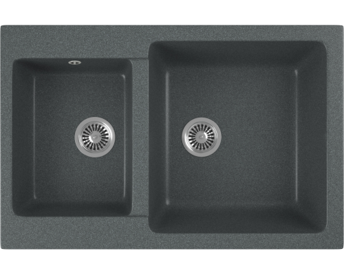 Мойка кухонная Domaci Бьелла DMC-76K-343 антрацит