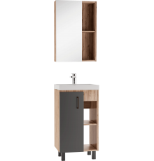 Мебель для ванной комнаты Домино Craft 50 дуб вотан, графит