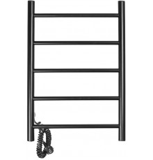 Полотенцесушитель электрический Domoterm Аврора DMT 109-5 50x71, черный, L