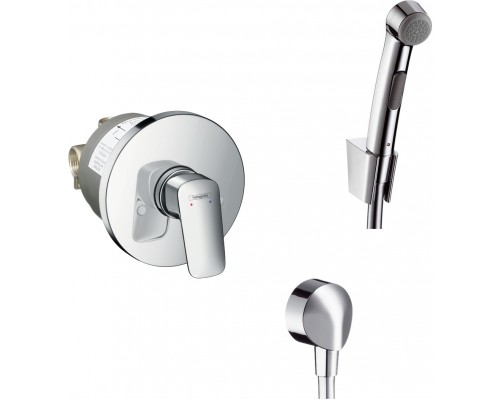 Гигиенический душ Hansgrohe 32129000 со смесителем, С ВНУТРЕННЕЙ ЧАСТЬЮ