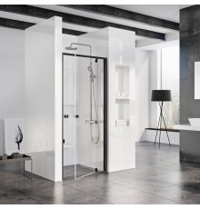 Душевая дверь в нишу Ravak Pivot PDOP1-90 Transparent, профиль черный