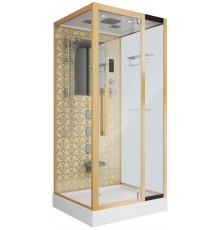 Душевая кабина Niagara Luxe 7714G золото, с сиденьем