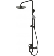 Душевая стойка Bravat Rhein F6429564BW-A-ENG матовый черный