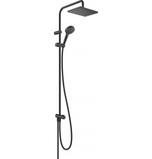 Душевая стойка Hansgrohe Vernis Shape 26289670 Showerpipe 230 1jet Reno EcoSmart, черный