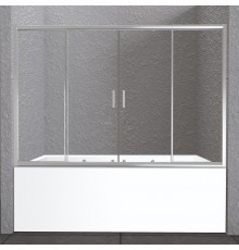 Шторка на ванну BelBagno Unique VF-2-150/180-140-C-Cr стекло прозрачное