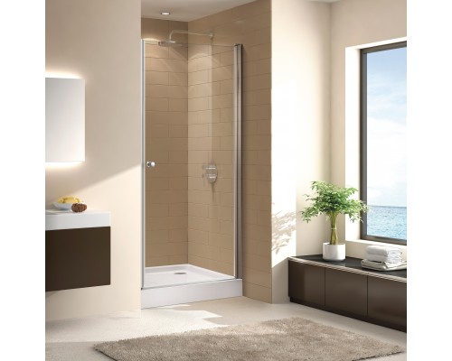 Душевая дверь в нишу Cezares Eco ECO-O-B-1-80-C-Cr стекло прозрачное