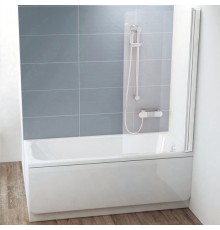 Шторка на ванну Ravak CVS1-80 R Transparent, профиль белый