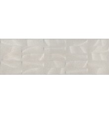 Плитка настенная Kerama Marazzi Безана матовая, ректифицированная 25х75, светло-серая структурированная