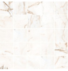 Мозаика Kerranova Marble Trend K-1001/MR/m14 Calacatta Gold матовая, морозостойкая 30,7x30,7