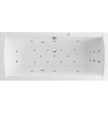 Акриловая ванна Excellent Aquaria Lux WAEX.AQU18.ULTRA 180x80 см, с гидромассажем, с каркасом, со сливом-переливом