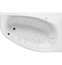 Акриловая ванна Excellent Kameleon WAEX.KMP17.ULTRA P 170x110 см, угловая, с гидромассажем, с каркасом, со сливом-переливом, асимметричная