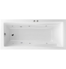 Акриловая ванна Excellent Palace WAEX.PAL17.SOFT 170x75 см, с гидромассажем, с каркасом, со сливом-переливом