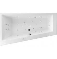 Акриловая ванна Excellent Sfera WAEX.SFL17.ULTRA L 170x100 см, угловая, с гидромассажем, с каркасом, со сливом-переливом, асимметричная