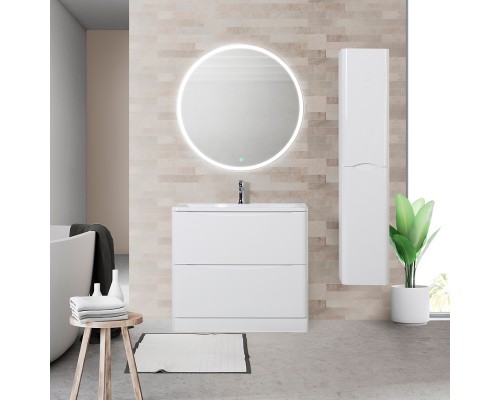 Мебель для ванной комнаты BelBagno Acqua 90 напольная, bianco lucido