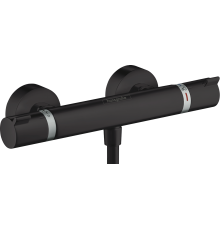 Термостатический смеситель Hansgrohe Ecostat Comfort 13116670 для душа, матовый черный