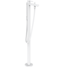 Напольный смеситель для ванны с душем Hansgrohe Finoris 76445700 матовый белый