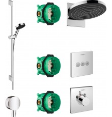 Душевой комплект Hansgrohe Pulsify Pulsify 24150000 + 24170000 + 26453000 + 15760000 + 15764000