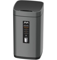 Мусорное ведро Java S-883-12Q 12 л, графит