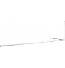 Карниз для ванны IDDIS 180x90 см, угловой, белый