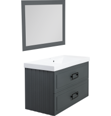 Мебель для ванной комнаты La Fenice Cubo Twin 100 серая