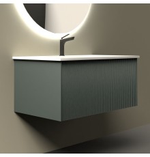 Тумба с раковиной La Fenice Terra 80 серая
