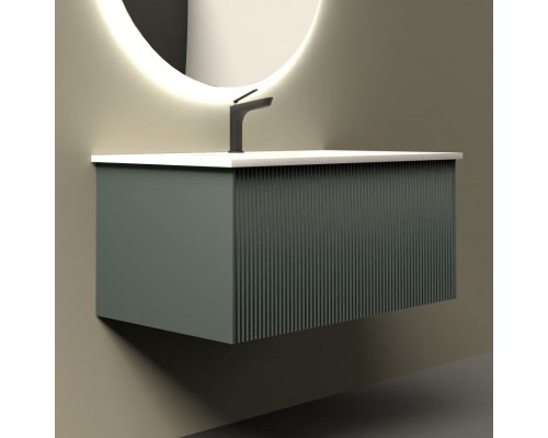 Тумба с раковиной La Fenice Terra 80 серая