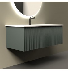 Тумба с раковиной La Fenice Terra 100 серая