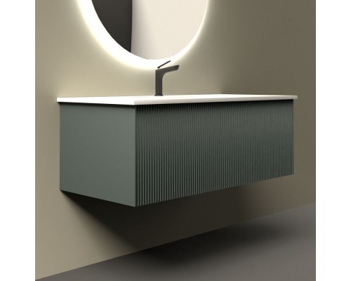 Тумба с раковиной La Fenice Terra 100 серая
