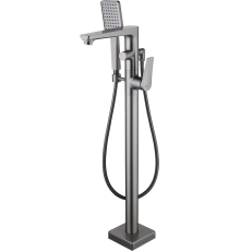 Напольный смеситель для ванны с душем Lemark Bronx LM3744GM графит
