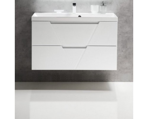 Тумба с раковиной BelBagno Vittoria 100 bianco lucido