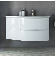 Тумба с раковиной Cezares Vague 104 R bianco lucido