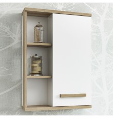 Шкаф Sanflor Ингрид 50, белый матовый, швейцарский вяз