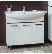 Тумба с раковиной Sanflor Толедо 105, венге, северное дерево светлое