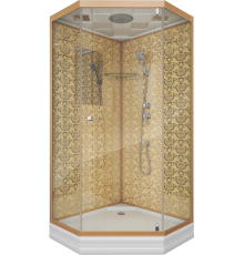 Душевая кабина Niagara Luxe NG-7701DG золото