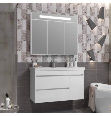 Мебель для ванной комнаты Opadiris Фреш 100 белая, вар.2