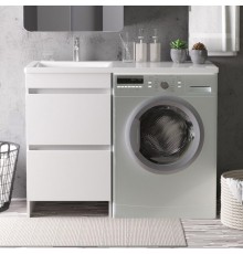 Тумба с раковиной Orange Sistema 110 L с ящиками, под стиральную машину